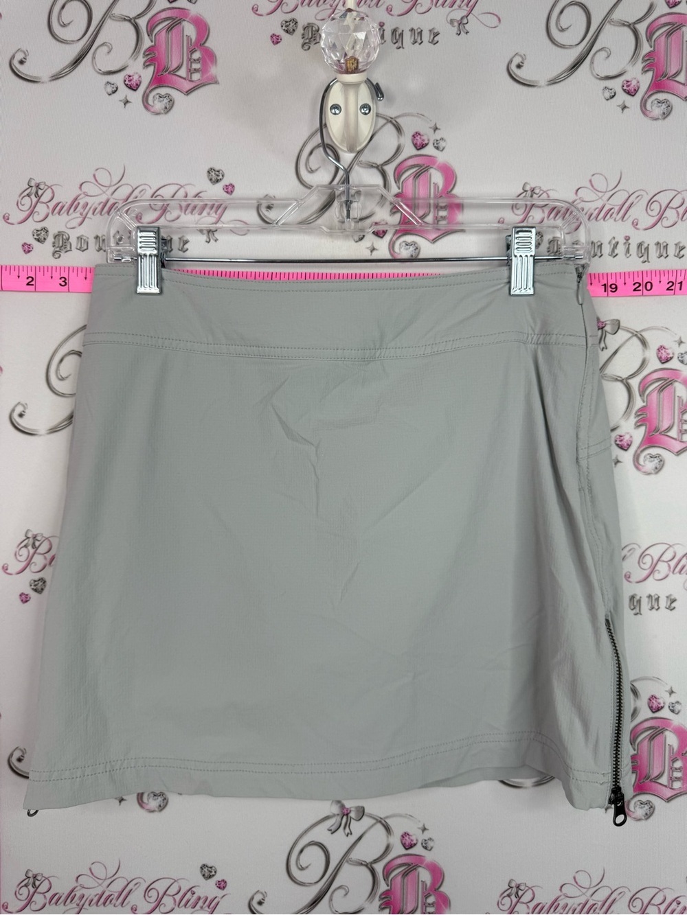 Athleta SKORT shorts skirt Light Gray Active Skort